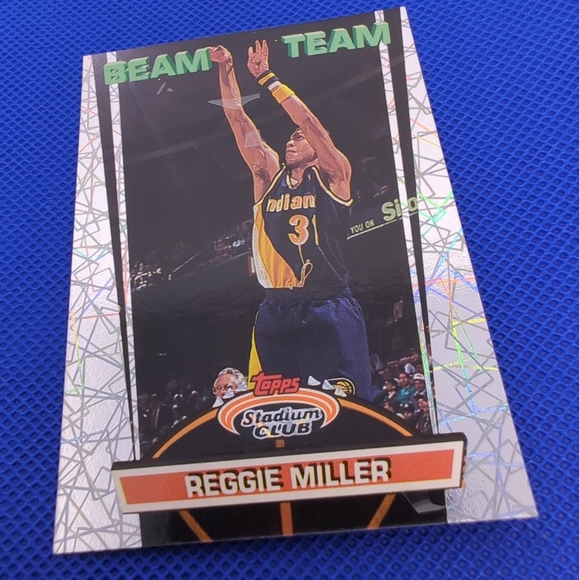 🏀1992-93 Stadium Club Beam Team #7 Reggie Miller Near Mint - Picture 3 of 4